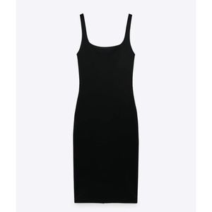 Black bodycon midi dress 🖤 ZARA